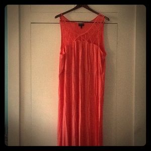 Maxi dress, coral